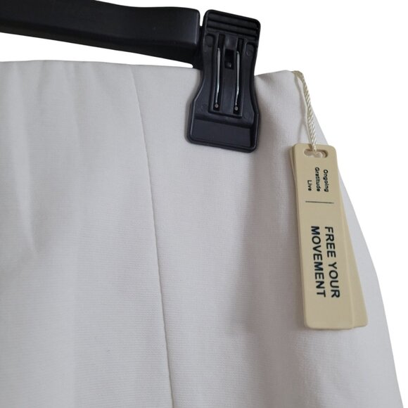 OGL Move White Pleated Cotton Blend Ponte Pickleball Tennis Skort Pocket‎ Size M - Picture 7 of 15